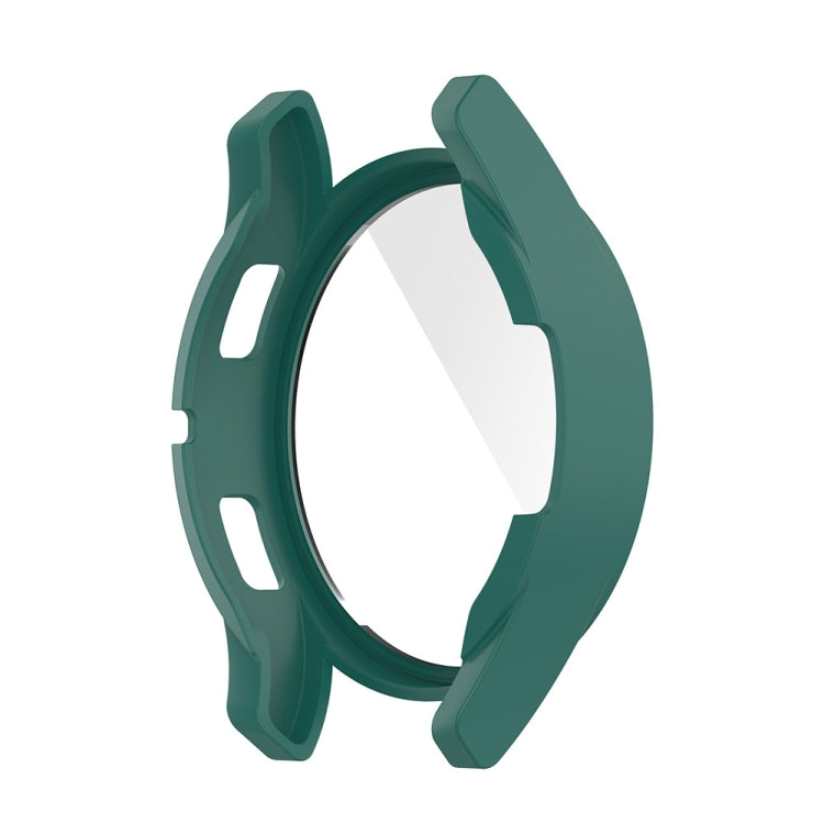 For Samsung Galaxy Watch FE 40mm PC + Tempered Glass Film Integrated Watch Protective Case(Green) - Watch Cases by PMC TechLife | Online Shopping South Africa | PMC TechLife | Buy Now Pay Later Mobicred
