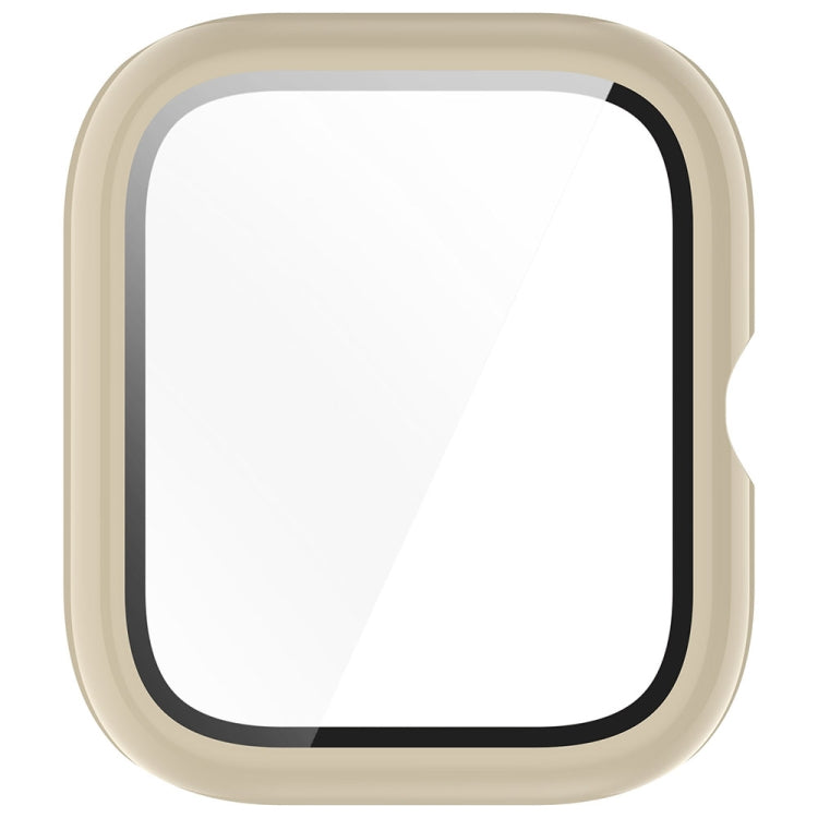 For vivo Watch GT PC + Tempered Glass Film Integrated Watch Protective Case(Ivory White) - Watch Case by PMC TechLife | Online Shopping South Africa | PMC TechLife | Buy Now Pay Later Mobicred