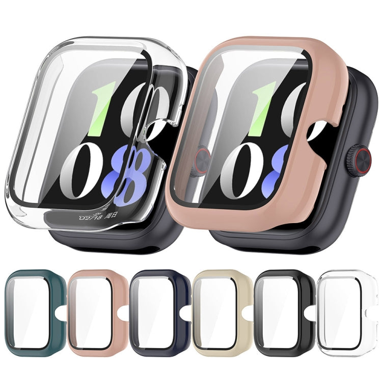 For vivo Watch GT PC + Tempered Glass Film Integrated Watch Protective Case(Ivory White) - Watch Case by PMC TechLife | Online Shopping South Africa | PMC TechLife | Buy Now Pay Later Mobicred