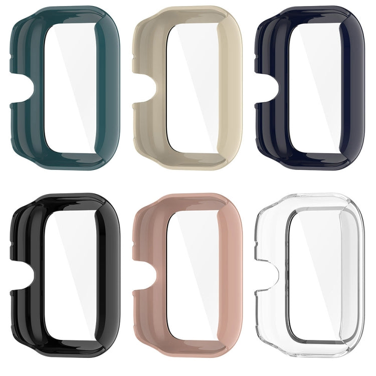For vivo Watch GT PC + Tempered Glass Film Integrated Watch Protective Case(Ivory White) - Watch Case by PMC TechLife | Online Shopping South Africa | PMC TechLife | Buy Now Pay Later Mobicred