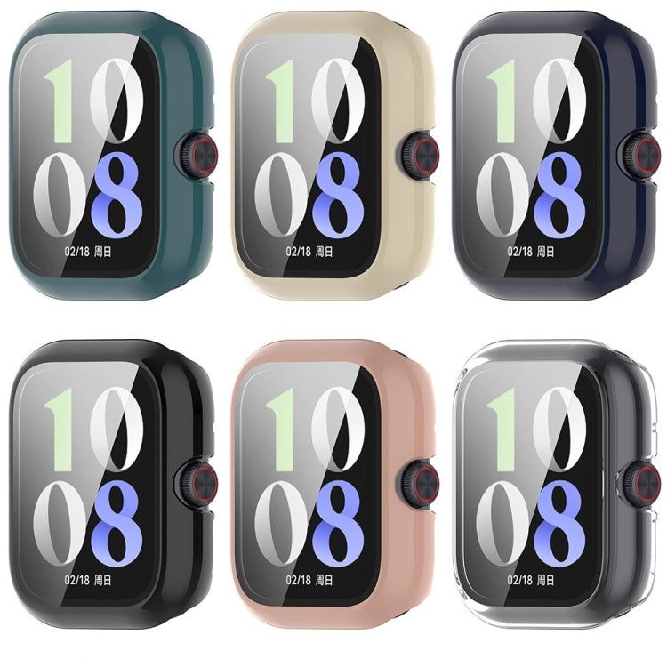 For vivo Watch GT PC + Tempered Glass Film Integrated Watch Protective Case(Pine Green) - Watch Case by PMC TechLife | Online Shopping South Africa | PMC TechLife | Buy Now Pay Later Mobicred