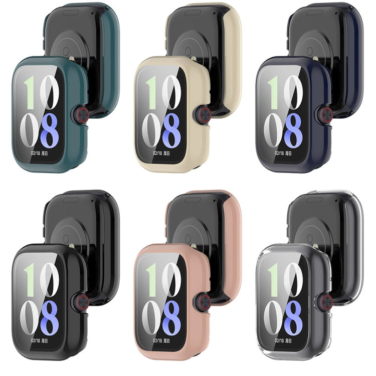 For vivo Watch GT PC + Tempered Glass Film Integrated Watch Protective Case(Ivory White) - Watch Case by PMC TechLife | Online Shopping South Africa | PMC TechLife | Buy Now Pay Later Mobicred
