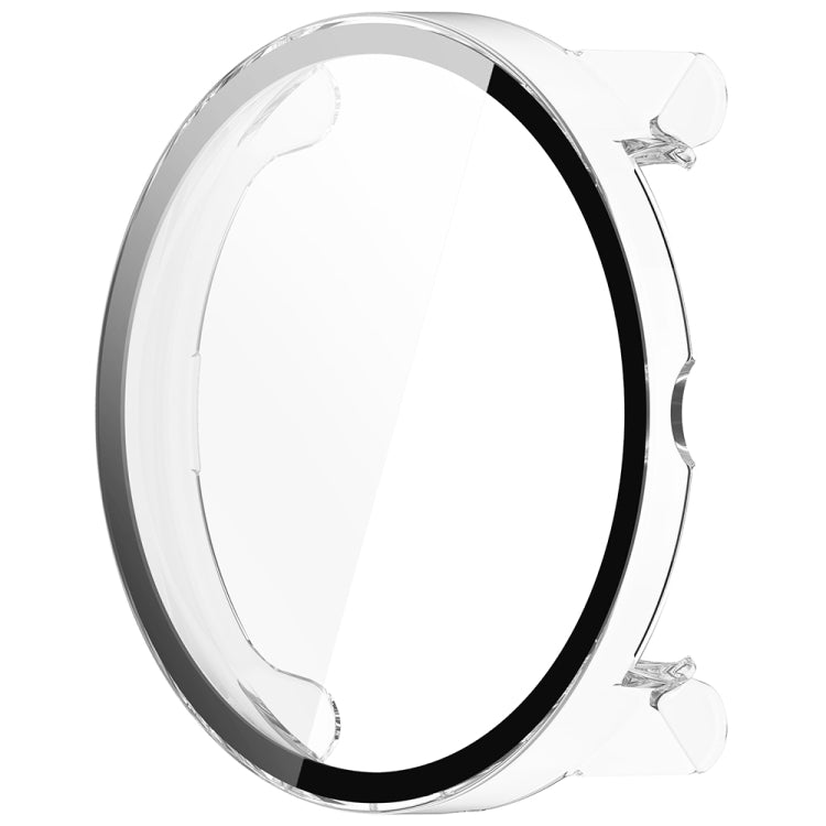 For Suunto Race PC + Tempered Glass Film Integrated Watch Protective Case(Transparent White) - Watch Case by PMC TechLife | Online Shopping South Africa | PMC TechLife | Buy Now Pay Later Mobicred