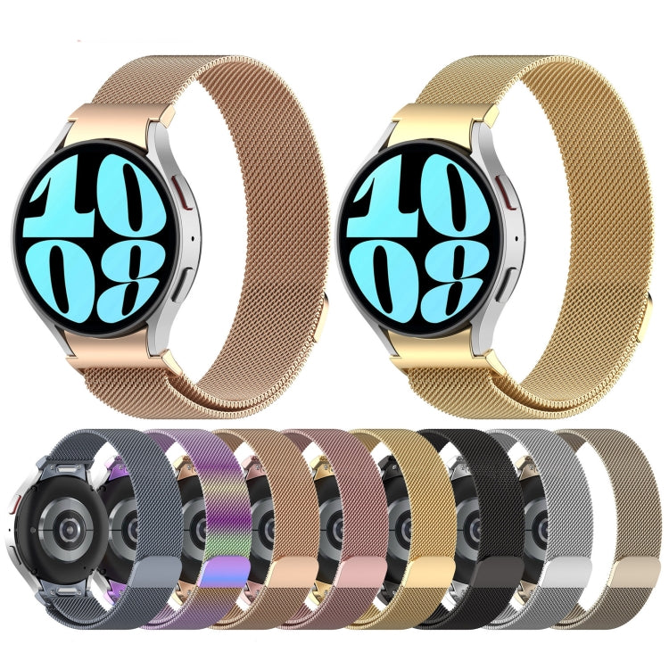 For Samsung Galaxy Watch FE 40mm Milan Magnetic Quick Release Stainless Steel Watch Band(Gold) - free shipping - PMC TechLife - Order now!