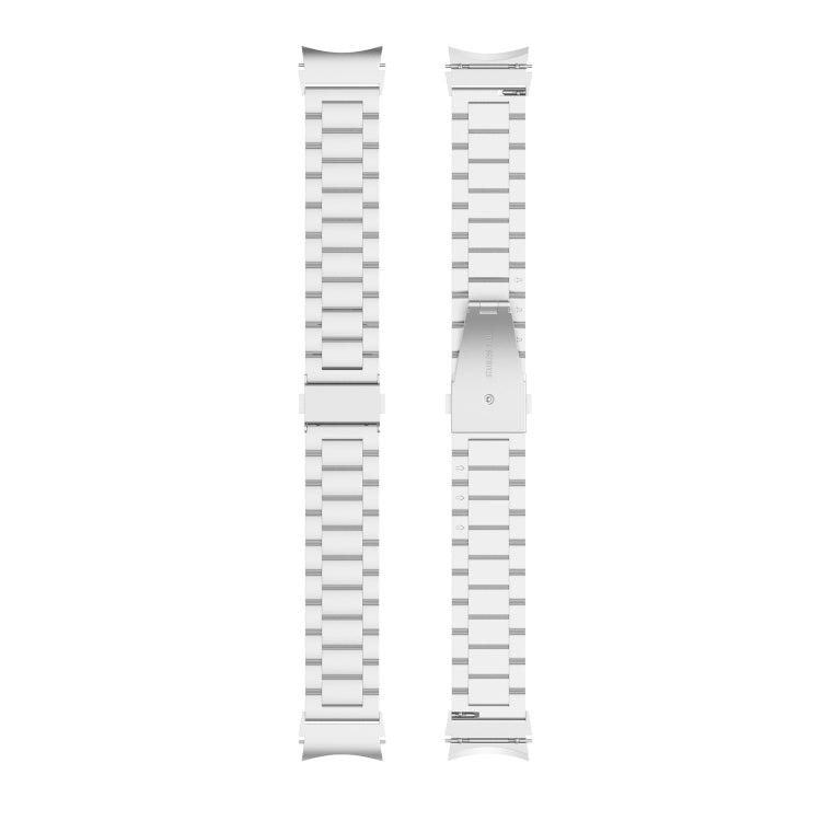 For Samsung Galaxy Watch 7 40 / 44mm Three Bead Stainless Steel Metal Watch Strap(Silver) - free shipping - PMC TechLife - Order now!