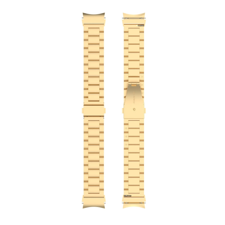 For Samsung Galaxy Watch 7 40 / 44mm Three Bead Stainless Steel Metal Watch Strap(Gold) - free shipping - PMC TechLife - Order now!
