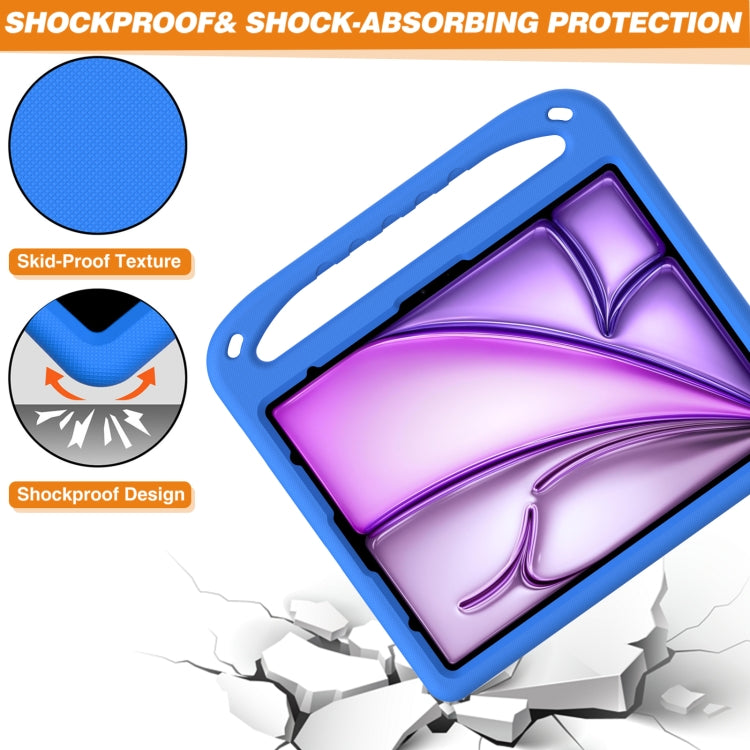 For iPad Pro 13 2024 Handle EVA Shockproof Tablet Case with Holder(Blue) - iPad Pro 13 2024 Cases by PMC Jewellery | Online Shopping South Africa | PMC Jewellery | Buy Now Pay Later Mobicred