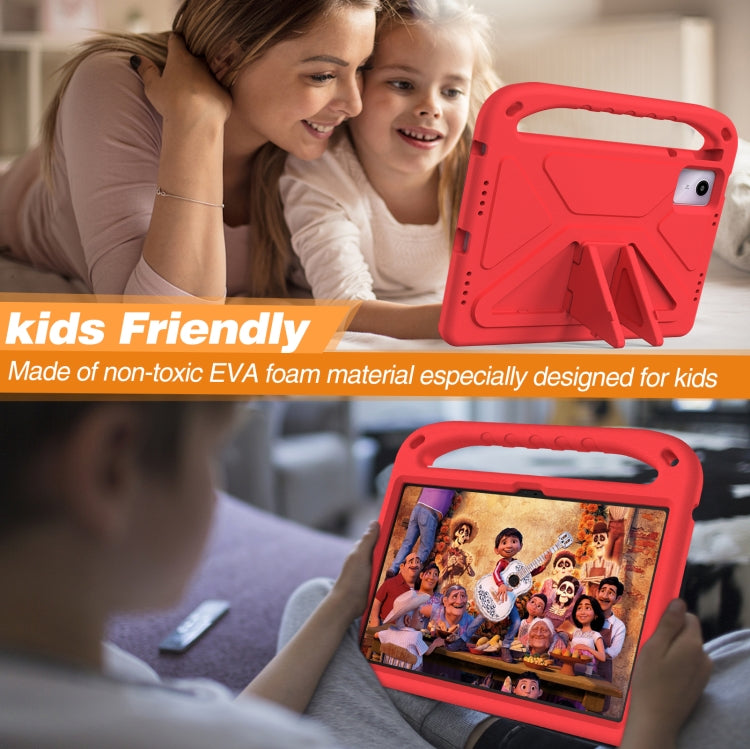 For iPad Pro 13 2024 Handle EVA Shockproof Tablet Case with Holder(Red) - iPad Pro 13 2024 Cases by PMC TechLife | Online Shopping South Africa | PMC TechLife | Buy Now Pay Later Mobicred