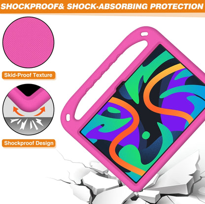 For iPad Pro 13 2024 Handle EVA Shockproof Tablet Case with Holder(RoseRed) - iPad Pro 13 2024 Cases by PMC Jewellery | Online Shopping South Africa | PMC Jewellery | Buy Now Pay Later Mobicred