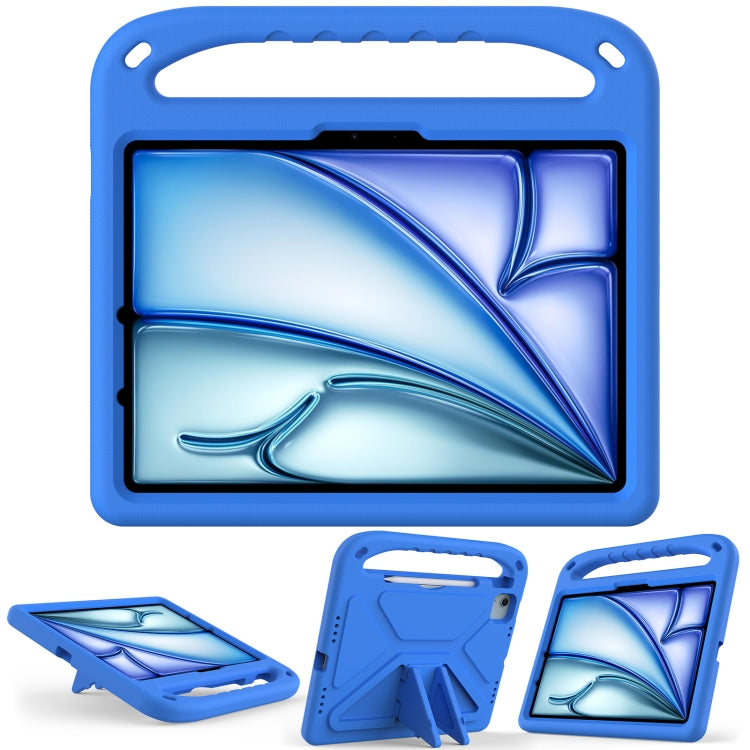For iPad Air 11 / Pro 11 2024 Handle EVA Shockproof Tablet Case with Holder(Blue) - iPad Air 11 2024 Cases by PMC TechLife | Online Shopping South Africa | PMC TechLife | Buy Now Pay Later Mobicred