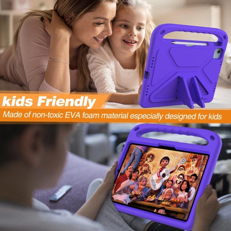 For iPad Air 11 / Pro 11 2024 Handle EVA Shockproof Tablet Case with Holder(Purple) - iPad Air 11 2024 Cases by PMC Jewellery | Online Shopping South Africa | PMC Jewellery | Buy Now Pay Later Mobicred