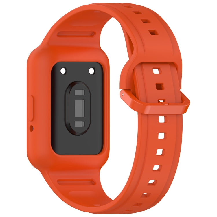 For  Huawei Band 9 NFC Two Color Frame Integrated Silicone Watch Band(Orange) - Watch Bands by PMc TechLife | Online Shopping South Africa | PMc TechLife | Buy Now Pay Later Mobicred