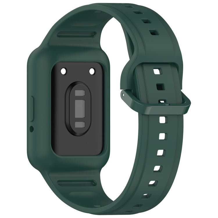 For  Huawei Band 9 Two Color Frame Integrated Silicone Watch Band(Dark Green) - free shipping - PMc TechLife - Order now!
