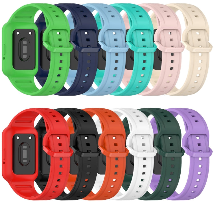 For  Huawei Band 9 Two Color Frame Integrated Silicone Watch Band(Dark Green) - free shipping - PMc TechLife - Order now!
