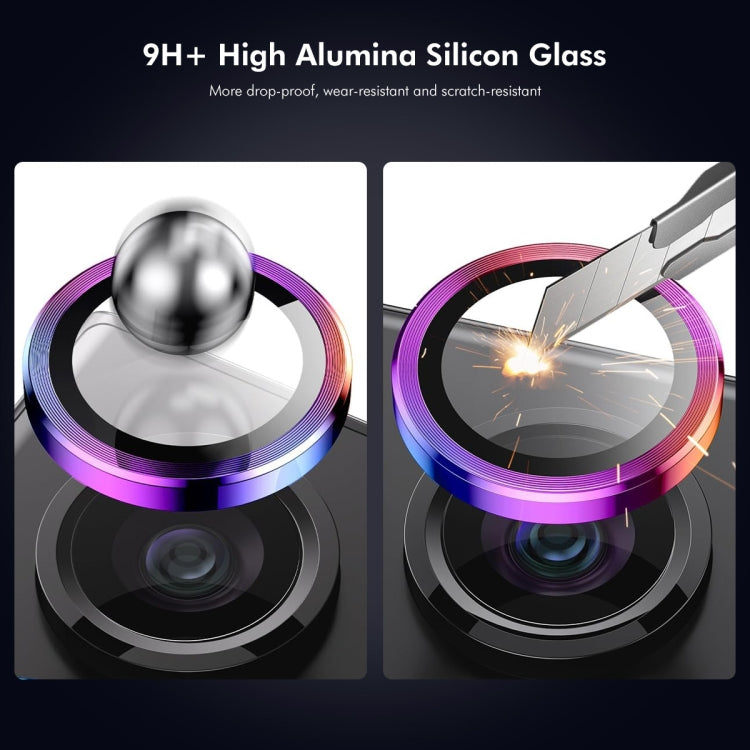 For iPhone 16 Pro / 16 Pro Max ENKAY Hat-Prince AR 9H Rear Lens Aluminium Alloy Tempered Glass Film(Golden) - iPhone 16 Pro Tempered Glass by ENKAY | Online Shopping South Africa | PMC TechLife | Buy Now Pay Later Mobicred