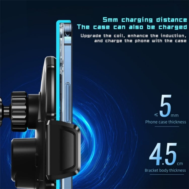 SD11 Car Mount Air Vent Phone Holder 15W Fast Charging Car Wireless Charger - Car Charger by PMC Jewellery | Online Shopping South Africa | PMC Jewellery | Buy Now Pay Later Mobicred