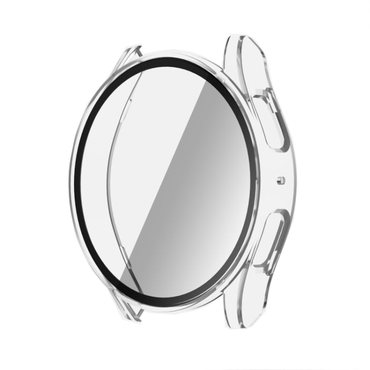 For Samsun Galaxy Watch 7 40mm PC + Tempered Film Integrated Watch Protective Case(Transparent) - Watch Cases by PMC TechLife | Online Shopping South Africa | PMC TechLife | Buy Now Pay Later Mobicred