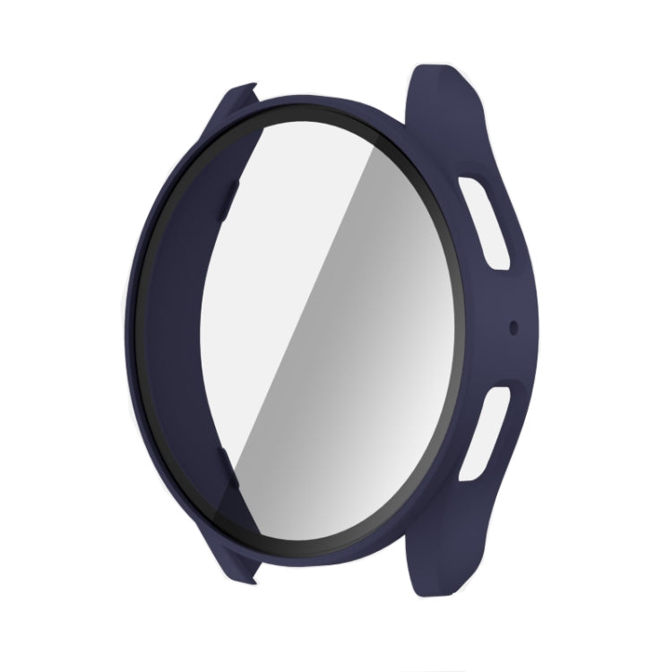 For Samsun Galaxy Watch 7 40mm PC + Tempered Film Integrated Watch Protective Case(Midnight blue) - Watch Cases by PMC TechLife | Online Shopping South Africa | PMC TechLife | Buy Now Pay Later Mobicred