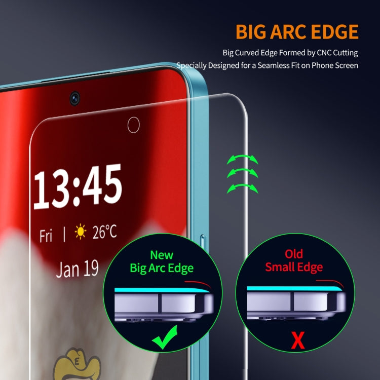 For Google Pixel 9 Pro 2pcs ENKAY 9H Big Arc Edge High Aluminum-silicon Tempered Glass Film - Google Tempered Glass by ENKAY | Online Shopping South Africa | PMC Jewellery | Buy Now Pay Later Mobicred