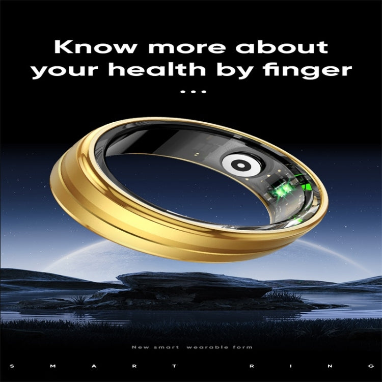 R06 SIZE 8 Smart Ring, Support Heart Rate / Blood Oxygen / Sleep Monitoring / Multiple Sports Modes(Gold) - Smart Rings / Smart Telephones by PMC TechLife | Online Shopping South Africa | PMC TechLife | Buy Now Pay Later Mobicred