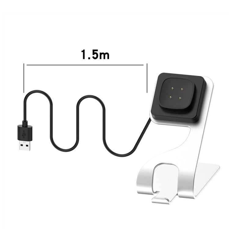 For  Fitbit Ace LTE Aluminum Alloy Metal Bracket Watch Charger, Length: 1.5m(Silver) - free shipping - PMC TechLife - Order now!