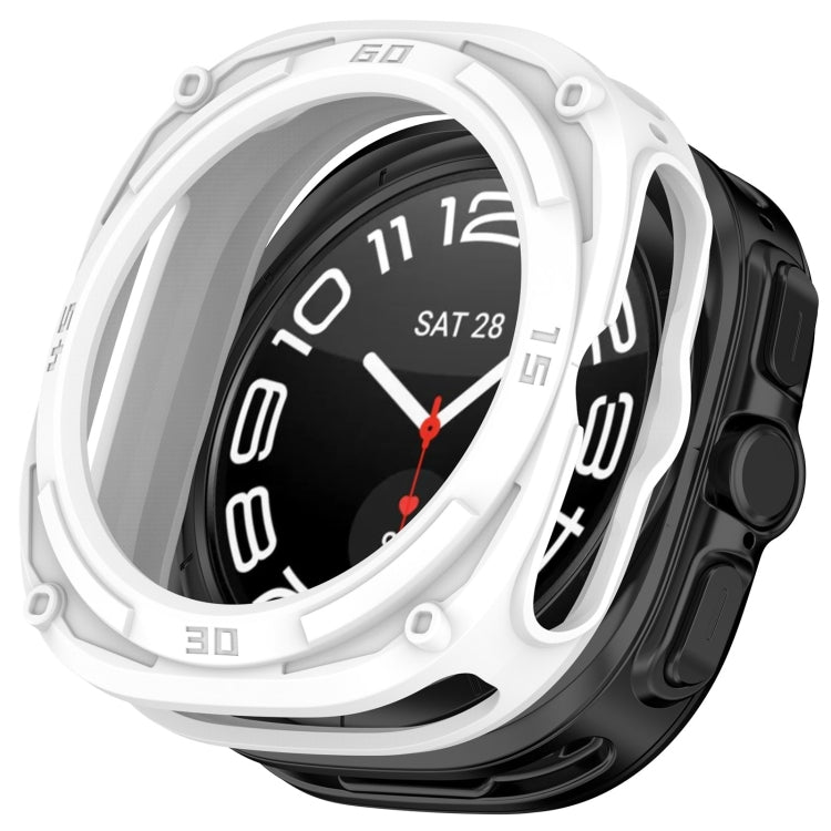For Samsung Galaxy Watch Ultra 47mm Armored TPU Watch Protective Case(White) - free shipping - PMC Jewellery - Order now!