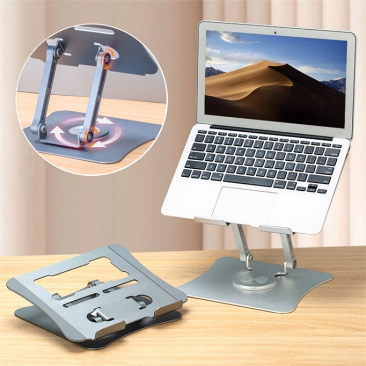 G69 Heat Dissipation Rotatable Notebook Desktop Stand Aluminum Alloy Foldable Laptop Bracket(Grey) - Laptop Stand by PMC Jewellery | Online Shopping South Africa | PMC Jewellery | Buy Now Pay Later Mobicred