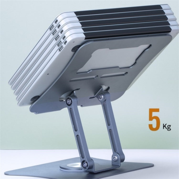 G69 Heat Dissipation Rotatable Notebook Desktop Stand Aluminum Alloy Foldable Laptop Bracket(Silver) - Laptop Stand by PMC Jewellery | Online Shopping South Africa | PMC Jewellery | Buy Now Pay Later Mobicred