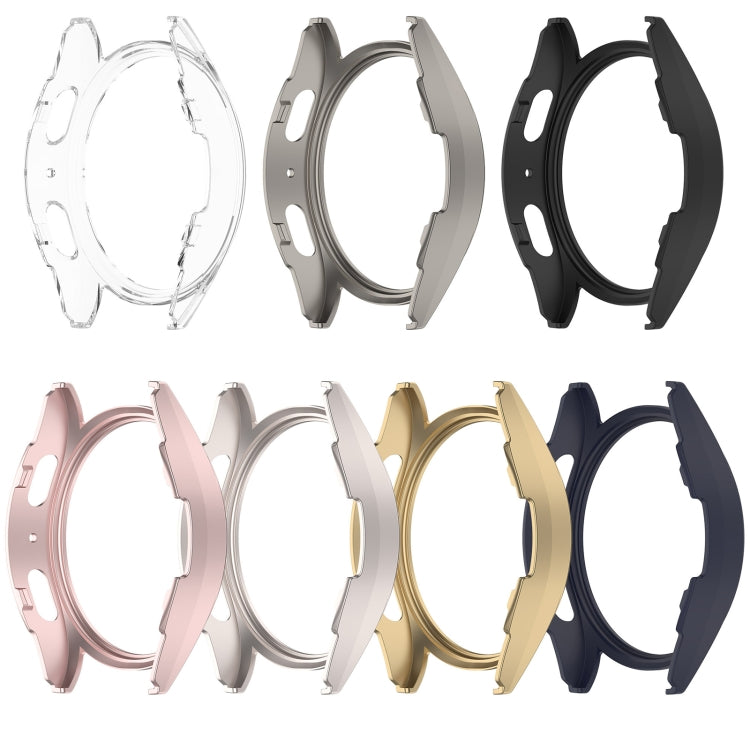 For Sansung Galaxy Watch 7 40mm Half Pack Hollow PC Watch Protective Case(Titanium Steel Color) - Watch Cases by PMC TechLife | Online Shopping South Africa | PMC TechLife | Buy Now Pay Later Mobicred