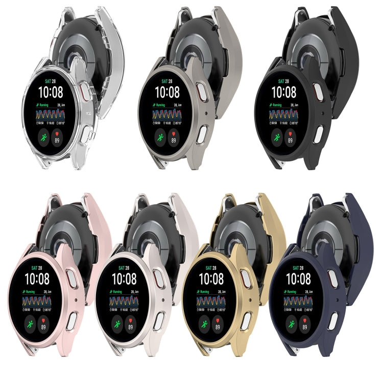 For Sansung Galaxy Watch 7 44mm Half Pack Hollow PC Watch Protective Case(Black) - Watch Cases by PMC TechLife | Online Shopping South Africa | PMC TechLife | Buy Now Pay Later Mobicred