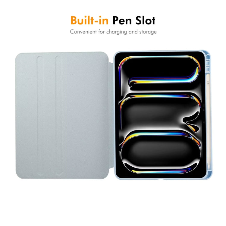 For iPad Pro 13 2024 ENKAY 360 Rotation PMMA Leather Smart Tablet Case with Pen Slot(Black) - free shipping - PMC TechLife - Order now!