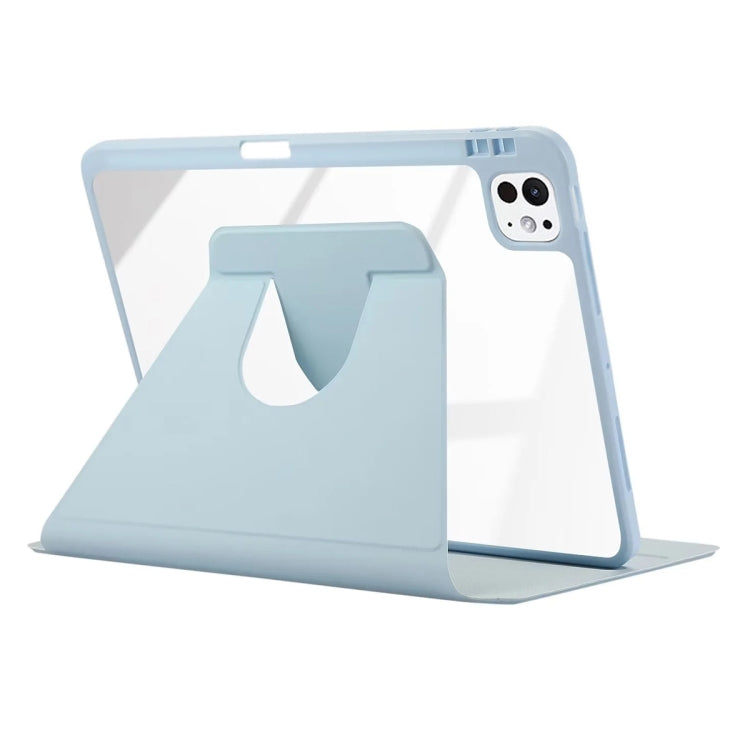 For iPad Pro 13 2024 ENKAY 360 Rotation PMMA Leather Smart Tablet Case with Pen Slot(Blue) - free shipping - PMc TechLife - Order now!