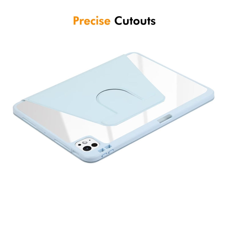 For iPad Pro 11 2024 ENKAY 360 Rotation PMMA Leather Smart Tablet Case with Pen Slot(Blue) - free shipping - PMc TechLife - Order now!