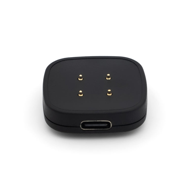 For Fitbit Versa 4 Portable Detachable USB-C / Type-C Interface Smart Watch Magnetic Charger(Black) - Charger by PMC TechLife | Online Shopping South Africa | PMC TechLife | Buy Now Pay Later Mobicred