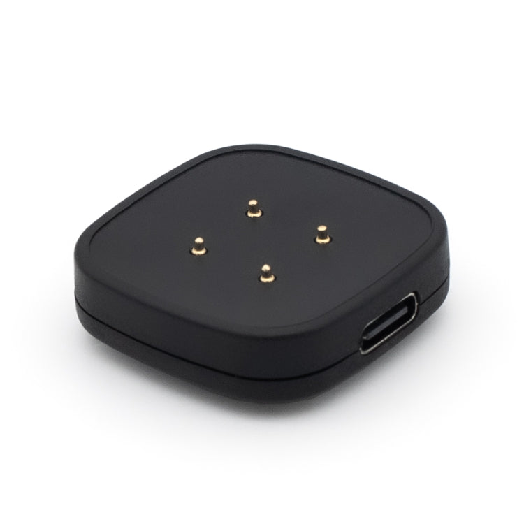 For Fitbit Versa 4 Portable Detachable USB-C / Type-C Interface Smart Watch Magnetic Charger(Black) - Charger by PMC TechLife | Online Shopping South Africa | PMC TechLife | Buy Now Pay Later Mobicred