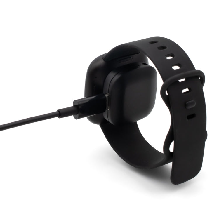 For Fitbit Versa 4 Portable Detachable USB-C / Type-C Interface Smart Watch Magnetic Charger(Black) - Charger by PMC TechLife | Online Shopping South Africa | PMC TechLife | Buy Now Pay Later Mobicred
