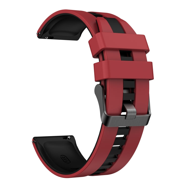 For Amazfit GTS 4 20mm Two-Color Sports Silicone Watch Band(Red+Black) - free shipping - PMC TechLife - Order now!