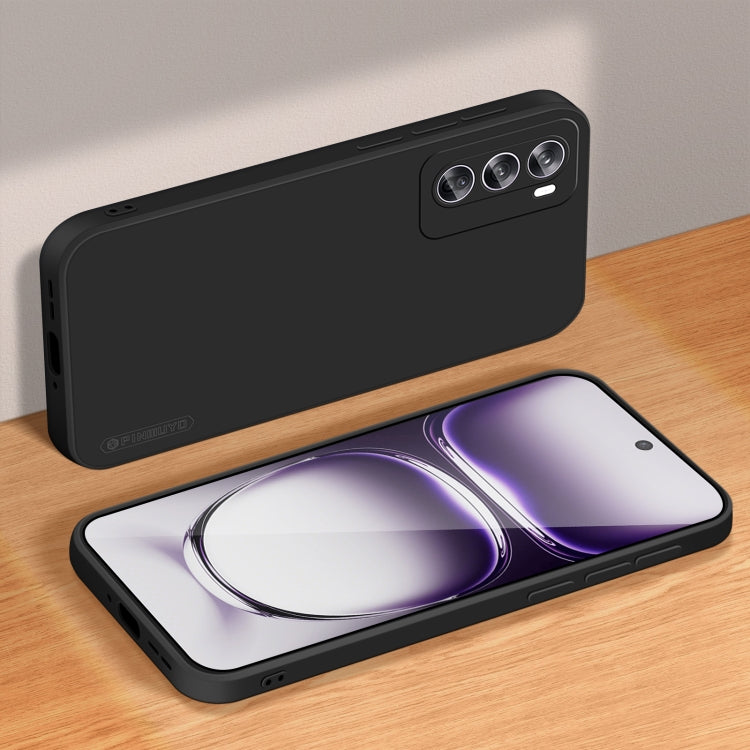 For OPPO Reno12 Pro Global PINWUYO Sense Series Liquid Silicone TPU Phone Case(Black) - free shipping - PMC Jewellery - Order now!