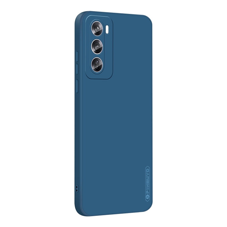 For OPPO Reno12 Pro Global PINWUYO Sense Series Liquid Silicone TPU Phone Case(Blue) - Reno12 Pro Cases by PINWUYO | Online Shopping South Africa | PMC Jewellery | Buy Now Pay Later Mobicred