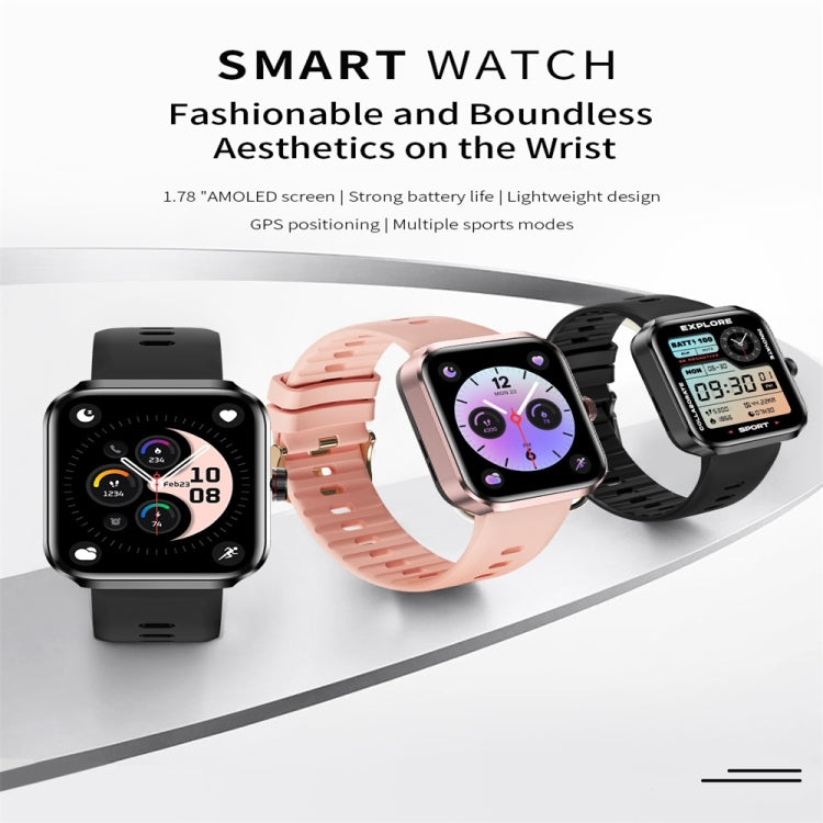 NX22 1.78 inch Color Screen Smart Watch, Support Bluetooth Call / Health Monitoring(Black) - Smart Watches by PMC TechLife | Online Shopping South Africa | PMC TechLife | Buy Now Pay Later Mobicred