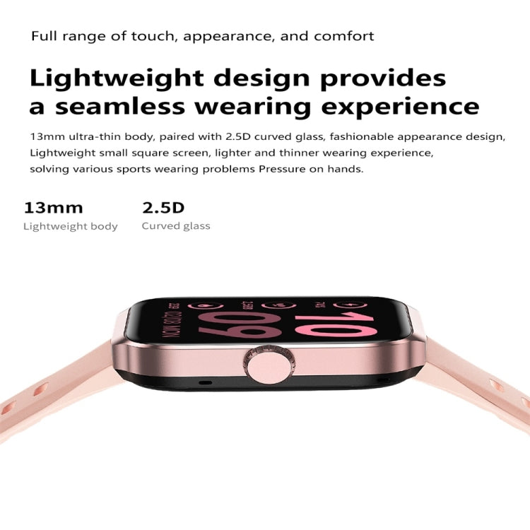 NX22 1.78 inch Color Screen Smart Watch, Support Bluetooth Call / Health Monitoring(Pink) - Smart Watches by PMC TechLife | Online Shopping South Africa | PMC TechLife | Buy Now Pay Later Mobicred