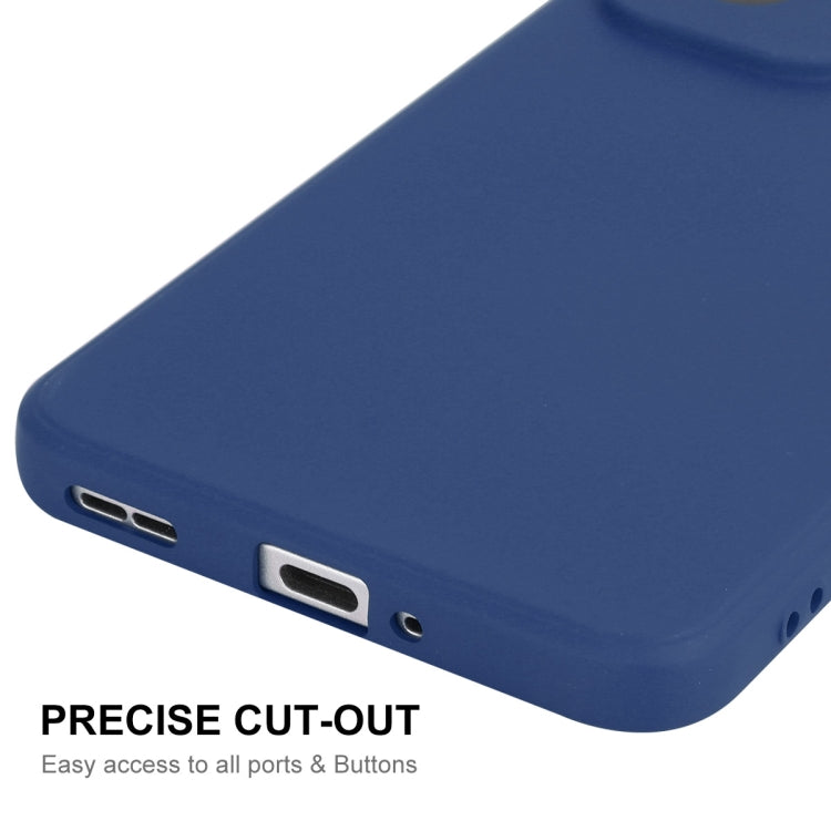 For OPPO Reno12 Pro ENKAY Liquid Silicone Soft Shockproof Phone Case(Dark Blue) - Reno12 Pro Cases by ENKAY | Online Shopping South Africa | PMC Jewellery | Buy Now Pay Later Mobicred