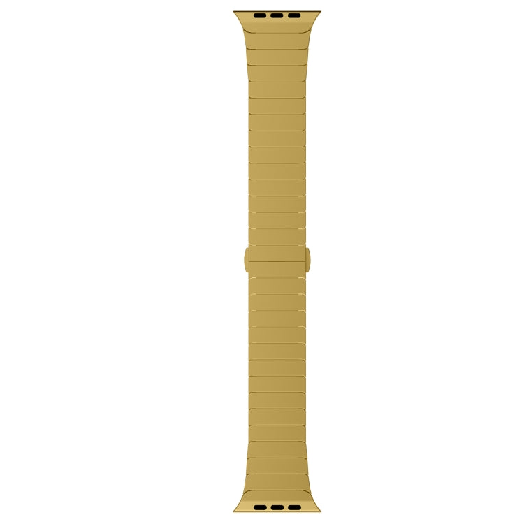 For Apple Watch Ultra 49mm One-bead Paint Alloy Butterfly Buckle Watch Band(Gold) - free shipping - PMC TechLife - Order now!