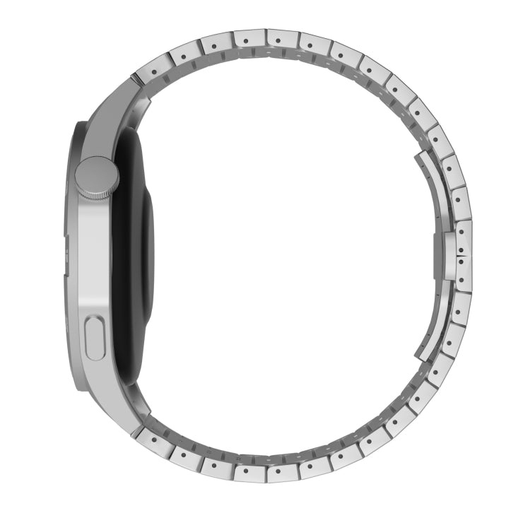 For Huawei Watch3 Pro New 22mm One Bead Paint Butterfly Buckle Alloy Watch Band(Silver) - free shipping - PMC TechLife - Order now!
