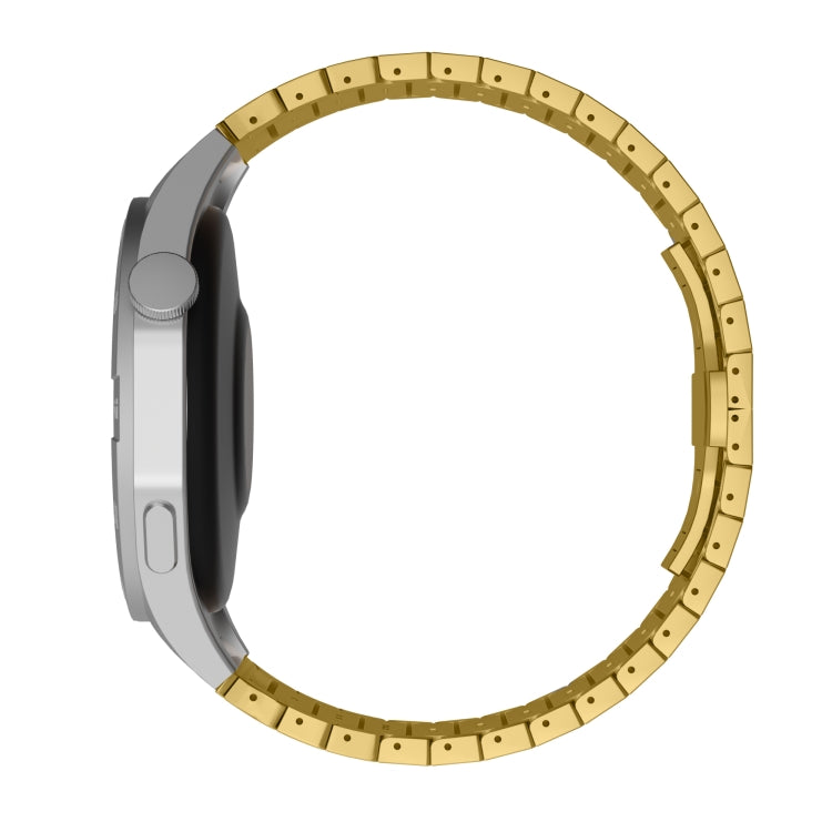 For Xiaomi Watch S1 Active 22mm One Bead Paint Butterfly Buckle Alloy Watch Band(Gold) - free shipping - PMC TechLife - Order now!