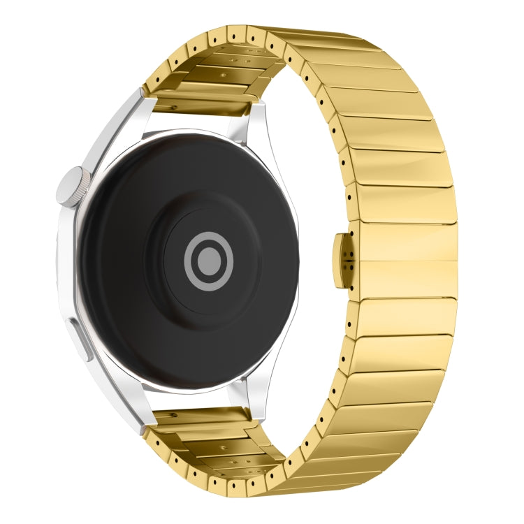 For Garmin Forerunner 265 Music 22mm One Bead Paint Butterfly Buckle Alloy Watch Band(Gold) - free shipping - PMC TechLife - Order now!