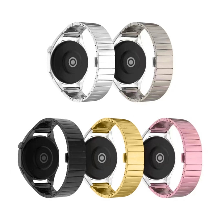 For Ticwatch Pro 2021 22mm One Bead Paint Butterfly Buckle Alloy Watch Band(Gold) - free shipping - PMC TechLife - Order now!