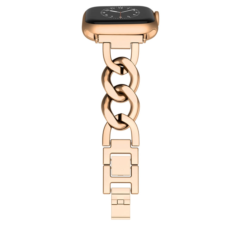 For Apple Watch Series 4 40mm Quick-Release Metal Chain Watch Band(Rose Gold) - free shipping - PMC TechLife - Order now!