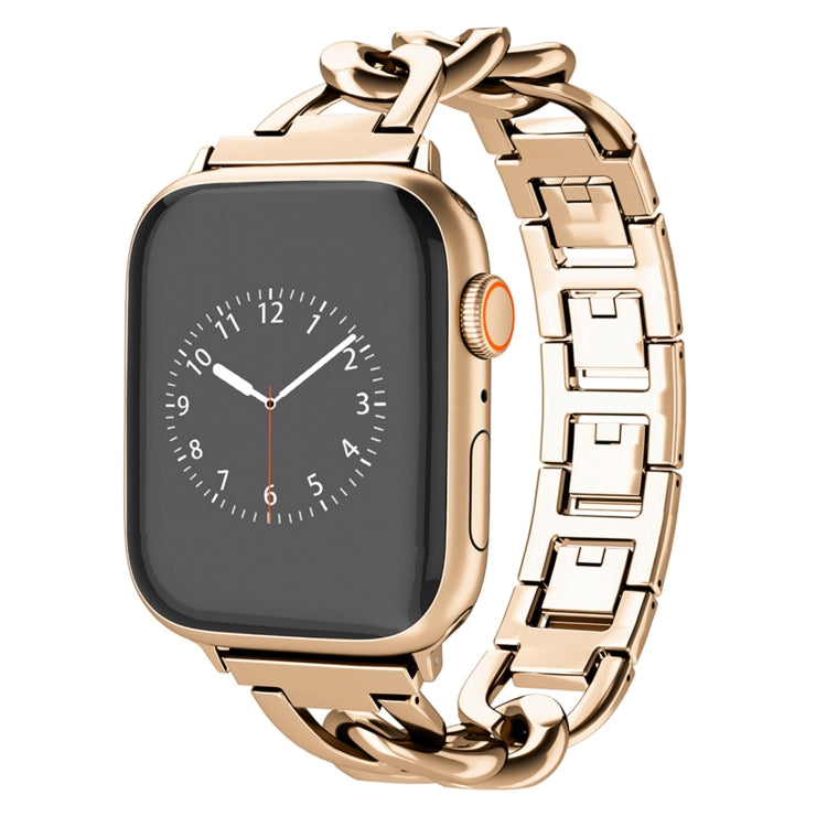 For Apple Watch Series 3 38mm Quick-Release Metal Chain Watch Band(Rose Gold) - free shipping - PMC TechLife - Order now!