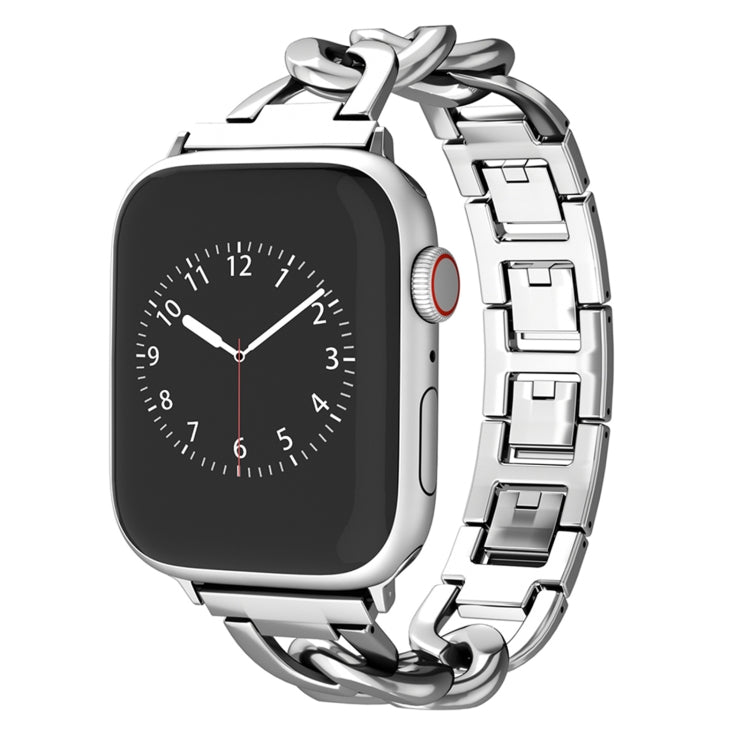 For Apple Watch Series 3 38mm Quick-Release Metal Chain Watch Band(Silver) - free shipping - PMC TechLife - Order now!